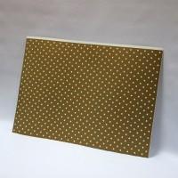Лист дизайнерского картона 500 х 700 мм, мелованный с печатью «Gold Stars»
