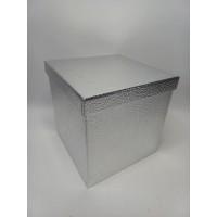 Коробка подарочная 225 х 225 х 225 мм «Silver», в форме куба