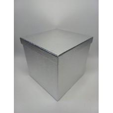 Коробка подарункова 245 х 245 х 245 мм «Silver», у формі куба
