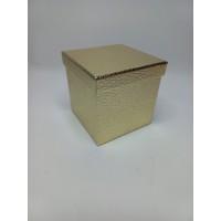 Коробка подарункова 145 х 145 х 145 мм «Gold», у формі куба 
