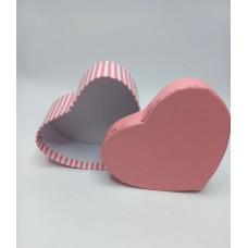 Коробка подарочная 135 х 125 х 60 мм, в форме розового сердца