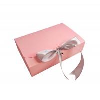 Коробка подарочная 200 х 145 х 50 мм, самосборная, 280 гр/м2, розовый