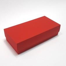Коробка подарункова 200 х 95 х 50 мм, кришка+дно, 270 гр/м2, червоний