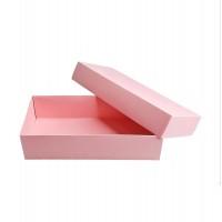 Коробка подарочная 200 х 95 х 50 мм, крышка+дно, 280 гр/м2, розовый