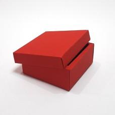 Коробка подарункова 60х60х30 мм, кришка+дно, 270 гр/м2, червоний