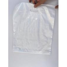Пакет полиэтиленовый (ПВД) с ручками, белый, 50 х 41 см