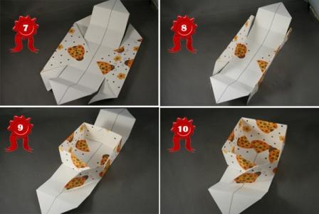 Подарункова коробка у стилі орігамі: крок 2
