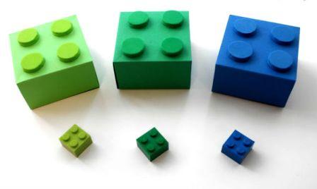 Коробка у вигляді конструктора Лего: крок 3